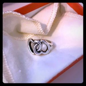 James Avery linked hearts ring- original size 8.5